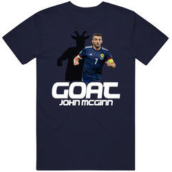 John Mcginn Goat Greatest Of All Time Scotland Soccer T Shirt