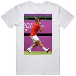 Roger Federer Iconic Tennis Photo T Shirt Roger Federer Iconic Tennis Photo T Shirt