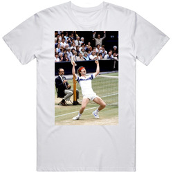 John Mcenroe Iconic Tennis Photo T Shirt John Mcenroe Iconic Tennis Photo T Shirt