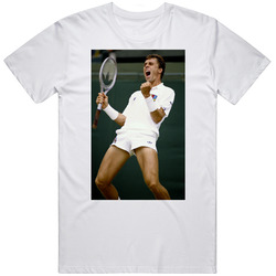 Ivan Lendl Celebration Iconic Tennis Photo T Shirt Ivan Lendl Celebration Iconic Tennis Photo T Shirt
