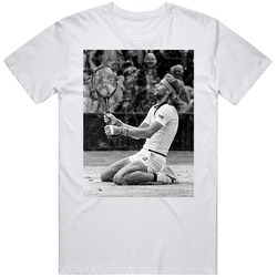 Bjorn Borg Iconic Tennis Photo Worn Look T Shirt Bjorn Borg Iconic Tennis Photo Worn Look T Shirt