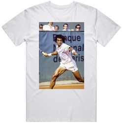 Yannick Noah Iconic Tennis Photo T Shirt Yannick Noah Iconic Tennis Photo T Shirt