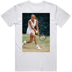 Anna Kournikova Iconic Tennis Photo Worn Look T Shirt Anna Kournikova Iconic Tennis Photo Worn Look T Shirt