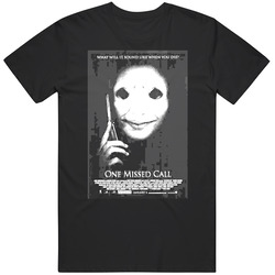 One Missed Call Horror Movie  Retro T Shirt