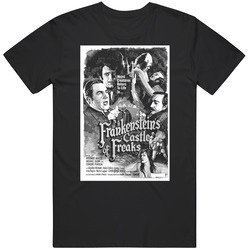 Frankensteins Castle Of Freaks Horror Movie  Retro T Shirt