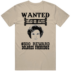 Dolores Umbridge Wanted Dead Or Alive Worn Look T Shirt Dolores Umbridge Wanted Dead Or Alive Worn Look T Shirt
