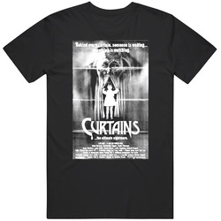 Curtains Horror Movie  Retro T Shirt