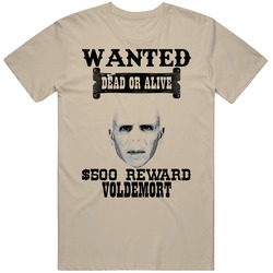 Voldemort Wanted Dead Or Alive Worn Look T Shirt Voldemort Wanted Dead Or Alive Worn Look T Shirt