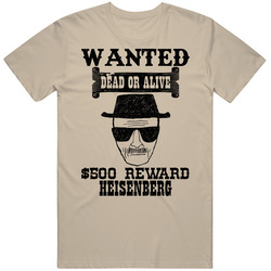 Heisenberg Wanted Dead Or Alive Worn Look T Shirt Heisenberg Wanted Dead Or Alive Worn Look T Shirt