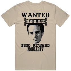 Moriarty Wanted Dead Or Alive Worn Look T Shirt Moriarty Wanted Dead Or Alive Worn Look T Shirt