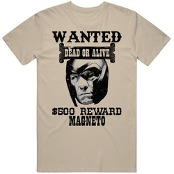 Magneto Wanted Dead Or Alive Worn Look T Shirt Magneto Wanted Dead Or Alive Worn Look T Shirt