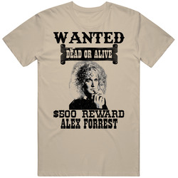 Alex Forrest Wanted Dead Or Alive Worn Look T Shirt