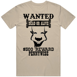 Pennywise Wanted Dead Or Alive Worn Look T Shirt