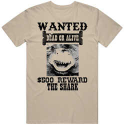 The Shark Wanted Dead Or Alive Worn Look T Shirt