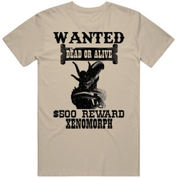 Xenomorph Wanted Dead Or Alive Worn Look T Shirt
