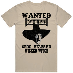 Wicked Witch Of The West Wanted Dead Or Alive Worn Look T Shirt