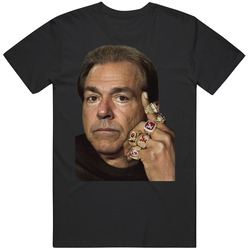 Nick Saban Alabama Championship Rings T Shirt