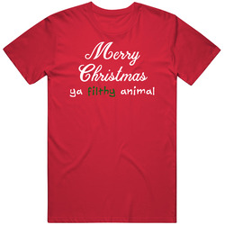 Merry Christmas Ya Filthy Animal Home Alone Movie T Shirt