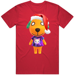 Biskit Animal Crossing New Horizons Santa T Shirt Biskit Animal Crossing New Horizons Santa T Shirt