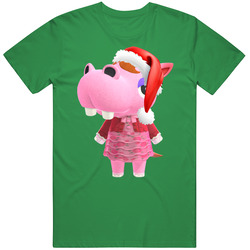 Bitty Animal Crossing New Horizons Santa T Shirt Bitty Animal Crossing New Horizons Santa T Shirt