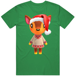 Fauna Animal Crossing New Horizons Santa T Shirt Fauna Animal Crossing New Horizons Santa T Shirt