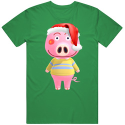 Curly Animal Crossing New Horizons Santa T Shirt Curly Animal Crossing New Horizons Santa T Shirt