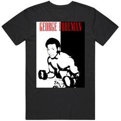 George Foreman Scarface Boxing T Shirt George Foreman Scarface Boxing T Shirt