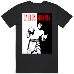Carlos Monzon Scarface Boxing T Shirt Carlos Monzon Scarface Boxing T Shirt