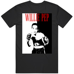 Willie Pep Scarface Boxing T Shirt Willie Pep Scarface Boxing T Shirt
