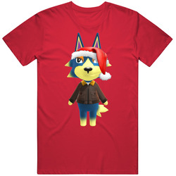 Wolfgang Animal Crossing New Horizons Santa T Shirt Wolfgang Animal Crossing New Horizons Santa T Shirt