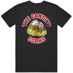 The Candied Corns Cornhole Team Group Worn Look T Shirt The Candied Corns Cornhole Team Group Worn Look T Shirt