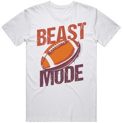 Beast Mode Flag Football Team Group Worn Look T Shirt Beast Mode Flag Football Team Group Worn Look T Shirt