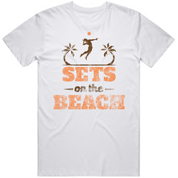 Sets On The Beach Volleyball Team Group Worn Look T Shirt