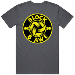 Block And Awe Volleyball Team Group T Shirt Block And Awe Volleyball Team Group T Shirt