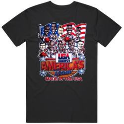 Usa Basketball America's Team Retro Vintage T Shirt Usa Basketball America's Team Retro Vintage T Shirt