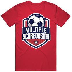 Multiple Scoregasms Soccer Team Group T Shirt