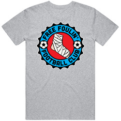 Free Foulin Soccer Team Group Worn Look T Shirt