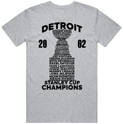 Detroit 2002 Hockey Stanley Cup Champions T Shirt
