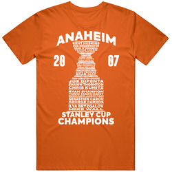 Anaheim 2007 Stanley Cup Champions T Shirt