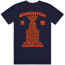 Edmonton 1990 Stanley Cup Champions T Shirt
