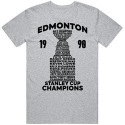 Edmonton 1990 Hockey Stanley Cup Champions T Shirt