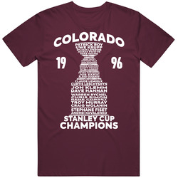 Colorado 1996 Stanley Cup Champions T Shirt