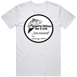 Slippery Salmon Bar And Grill Anchorage Alaska Restaurant T Shirt