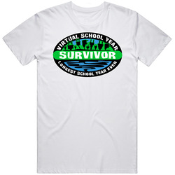 Virtual School Year Survivor Logo Parody T Shirt