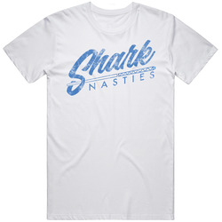 Shark Nasties Billiards Team Group Worn Look T Shirt Shark Nasties Billiards Team Group Worn Look T Shirt
