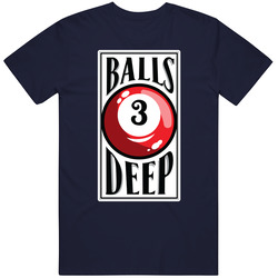 Balls Deep Billiards Team Group Worn Look T Shirt Balls Deep Billiards Team Group Worn Look T Shirt