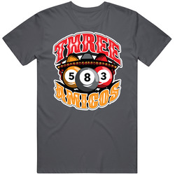 Three Amigos Billiards Team Group T Shirt Three Amigos Billiards Team Group T Shirt