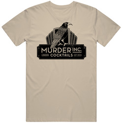 Murder Inc London England Restaurant Worn Look T Shirt