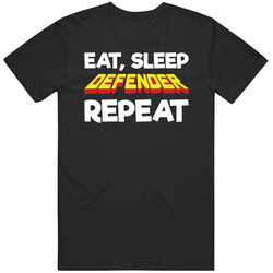 Eat Sleep Defender Repeat Video Game T Shirt