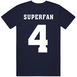 East York Soccer Club Superfan 4 Back Print Fan T Shirt